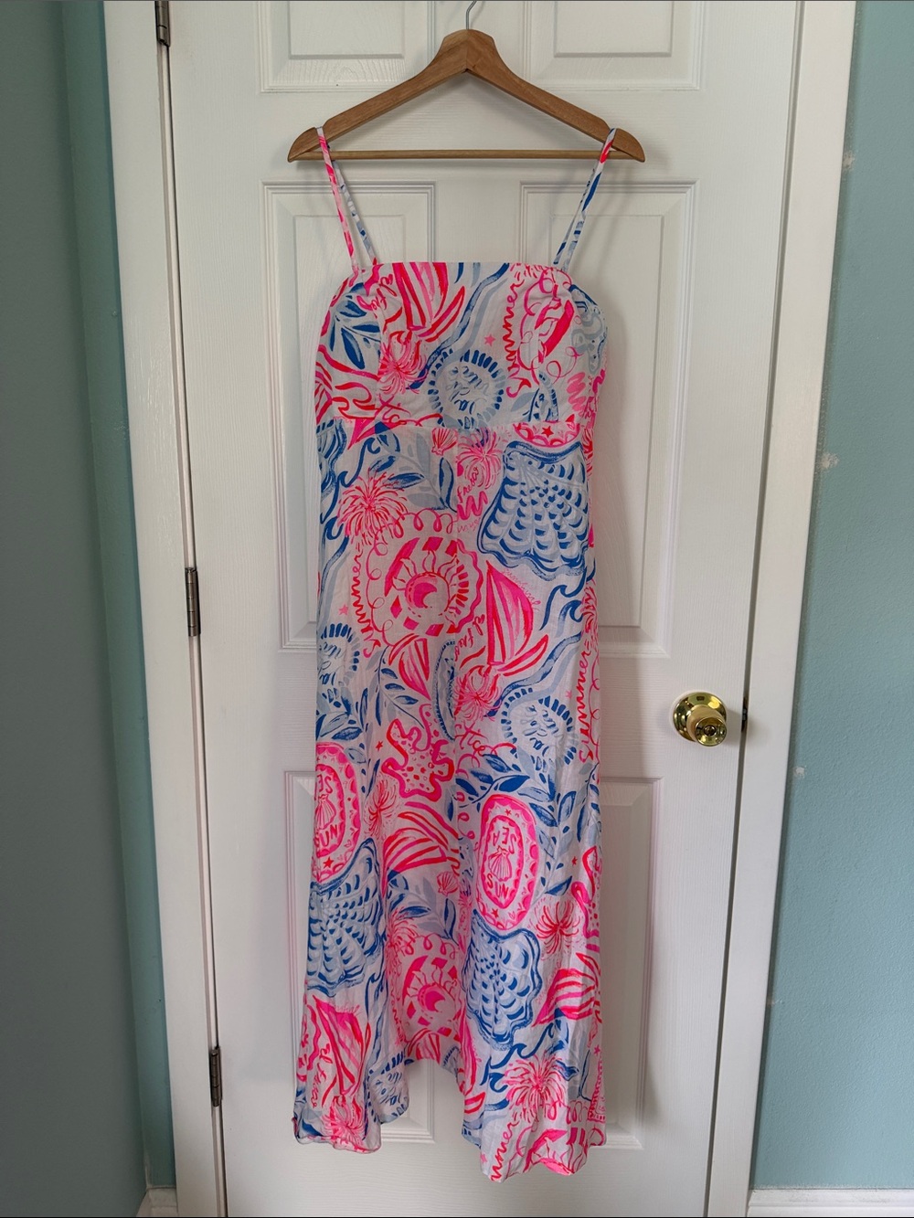 Lilly Pulitzer Jorgian Linen Midi Dress